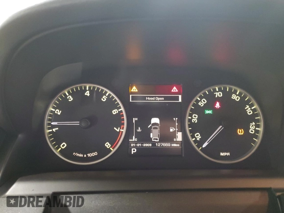 2012 Land Rover LR4 Lux with VIN SALAK2D49CA606380, listed as a Copart auction lot 50628205 with 127,669 mi miles and Salvage Title. Bid and sale history available at DreamBid. Image 9.