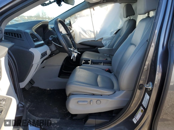 2019 Honda Odyssey EX-L with VIN 5FNRL6H74KB073086, listed as a Copart auction lot 46081795 with 61,323 mi miles and Salvage Title. Bid and sale history available at carsss.com. Image 7.