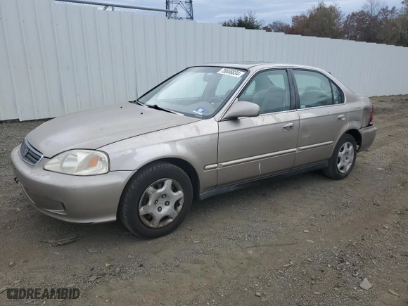 2000 Honda Civic EX with VIN 1HGEJ8543YL044633, listed as a Copart auction lot 78808834 with 236,373 mi miles and Salvage Title. Bid and sale history available at carsss.com. Image 1.