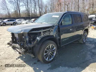 2024 Jeep Wagoneer Series III with VIN 1C4SJVDP7RS141272, listed as a Copart auction lot 48513145 with 195 mi miles and Salvage Title. Bid and sale history available at carsss.com. Image 1.