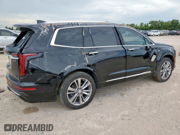 2024 Cadillac XT6 FWD Premium Luxury with VIN 1GYKPCRS7RZ709179, listed as a Copart auction lot 62374585 with 19,442 mi miles and Salvage title. Bid and sale history available at DreamBid. Image 3.