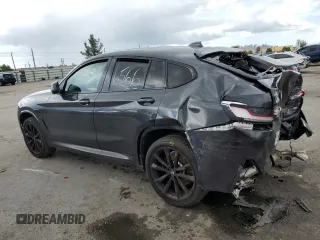 2022 BMW X4 xDrive30i with VIN 5UX33DT04N9K26566, listed as a Copart auction lot 53396153 with 17,595 mi miles. Bid and sale history available at carsss.com. Image 2.