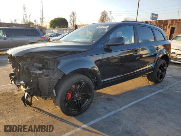 2015 Audi Q7 3.0T S line Prestige with VIN WA1DGBFE9FD005673, listed as a Copart auction lot 43054265 with 143,210 mi miles and Salvage Title. Bid and sale history available at carsss.com. Image 1.