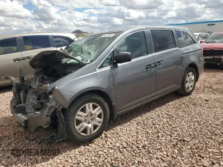 2013 Honda Odyssey LX z VIN 5FNRL5H29DB019607, wystawiony jako Copart lot #48821455 z przebiegiem Nie podano mil oraz Szkoda całkowita • Salvage title. Historia ofert i sprzedaży dostępna na DreamBid. Obrazek 1.