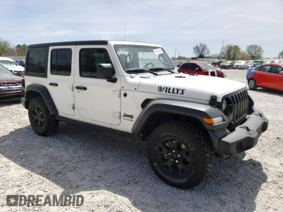 2020 Jeep Wrangler Unlimited Sport with VIN 1C4HJXDN7LW169755, listed as a Copart auction lot 47641404 with 85,902 mi miles and Salvage title. Bid and sale history available at DreamBid. Image 4.