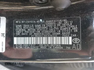 2013 Toyota Corolla L with VIN 2T1BU4EE3DC936232, listed as a Copart auction lot 54981735 with 187,598 mi miles and Salvage Title. Bid and sale history available at carsss.com. Image 12.