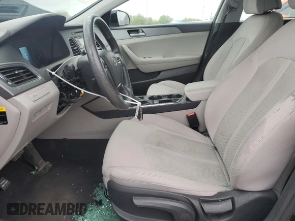 2017 Hyundai Sonata 2.4L with VIN 5NPE24AF4HH532568, listed as a Copart auction lot 51643865 with 158,057 mi miles and Salvage Title. Bid and sale history available at DreamBid. Image 7.