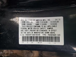 2016 Honda Accord Sedan EX with VIN 1HGCR2F72GA199349, listed as a Copart auction lot 49288495 with 123,245 mi miles and Salvage Title. Bid and sale history available at carsss.com. Image 14.