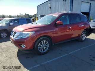 2015 Nissan Pathfinder SL with VIN 5N1AR2MM6FC705942, listed as a Copart auction lot 47561495 with 102,131 mi miles and Salvage Title. Bid and sale history available at carsss.com. Image 1.