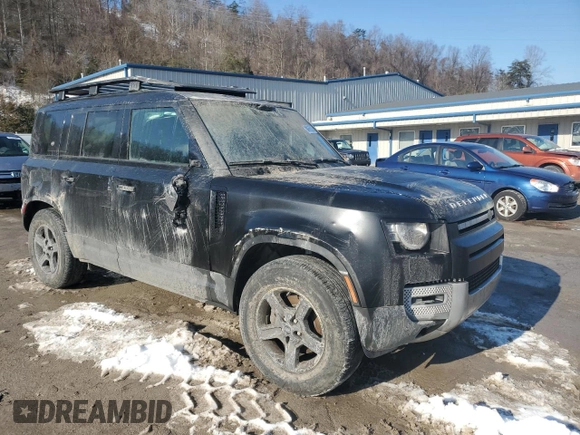 2022 Land Rover Defender S with VIN SALEJ7RX9N2079507, listed as a Copart auction lot 88658025 with 26,381 mi miles and Salvage title. Bid and sale history available at DreamBid. Image 4.