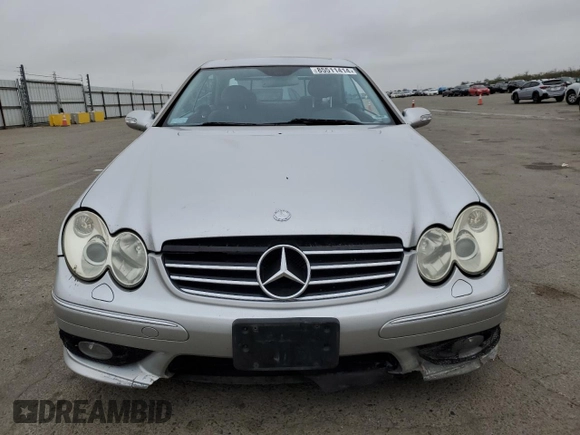 2004 Mercedes-Benz CLK 500 with VIN WDBTJ75J04F110990, listed as a Copart auction lot 85511414 with 251,096 mi miles and Salvage title. Bid and sale history available at DreamBid. Image 5.