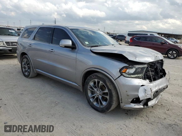 2019 Dodge Durango GT Plus with VIN 1C4RDHDG0KC684535, listed as a Copart auction lot 43774465 with 116,351 mi miles and Salvage Title. Bid and sale history available at carsss.com. Image 4.