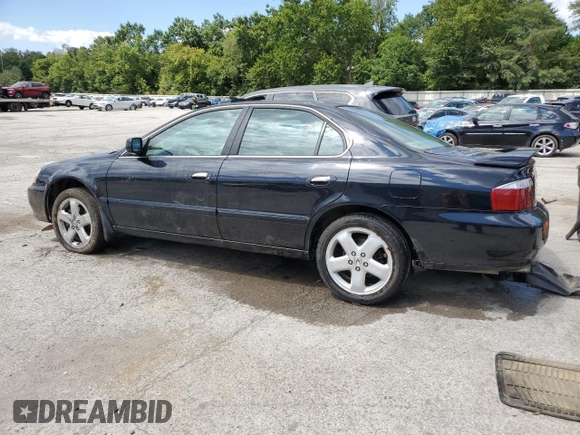 2002 Acura TL Type S with VIN 19UUA56832A044372, listed as a Copart auction lot 68346474 with 148,553 mi miles and Salvage Title. Bid and sale history available at carsss.com. Image 2.