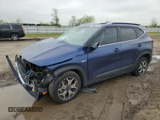 2021 Kia Seltos EX with VIN KNDERCAA1M7076036, listed as a Copart auction lot 50601365 with 109,588 mi miles and Salvage Title. Bid and sale history available at carsss.com. Image 1.