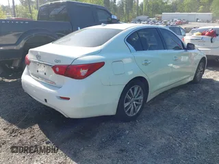 2014 Infiniti Q50 Sport with VIN JN1BV7AR1EM683412, listed as a IAAI auction lot 42034454 with 162,591 mi miles and . Bid and sale history available at DreamBid. Image 4.