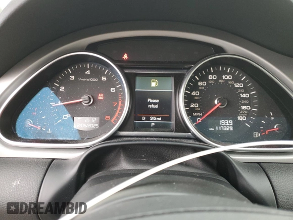 2015 Audi Q7 Premium Plus with VIN WA1LGAFE7FD020758, listed as a Copart auction lot 57027935 with 117,329 mi miles and Non repairable. Bid and sale history available at DreamBid. Image 9.