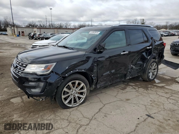 2016 Ford Explorer Limited with VIN 1FM5K8F8XGGC49625, listed as a Copart auction lot 51043015 with 131,667 mi miles and Salvage Title. Bid and sale history available at DreamBid. Image 1.