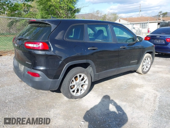 2014 Jeep Cherokee Sport with VIN 1C4PJLAB4EW110051, listed as a IAAI auction lot 41961698 with 153,570 mi miles and . Bid and sale history available at DreamBid. Image 4.