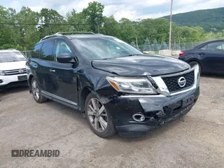 2015 Nissan Pathfinder SL z VIN 5N1AR2MM9FC648426, wystawiony jako IAAI lot #42566962 z przebiegiem 143 257 mil mil oraz . Historia ofert i sprzedaży dostępna na DreamBid. Obrazek 1.