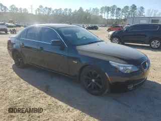 2008 BMW 5 Series 535i with VIN WBANW13578CZ81551, listed as a Copart auction lot 43568245 with 166,557 mi miles and Salvage Title. Bid and sale history available at carsss.com. Image 4.