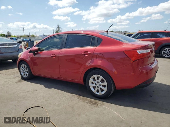 2014 Kia Rio LX with VIN KNADM4A33E6326527, listed as a Copart auction lot 56216215 with 98,340 mi miles and Clean Title. Bid and sale history available at DreamBid. Image 2.