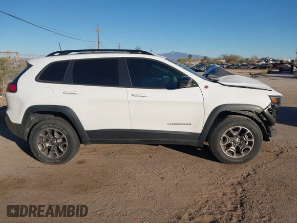 2022 Jeep Cherokee Trailhawk with VIN 1C4PJMBX7ND508415, listed as a IAAI auction lot 41410629 with 30,814 mi miles. Bid and sale history available at carsss.com. Image 14.
