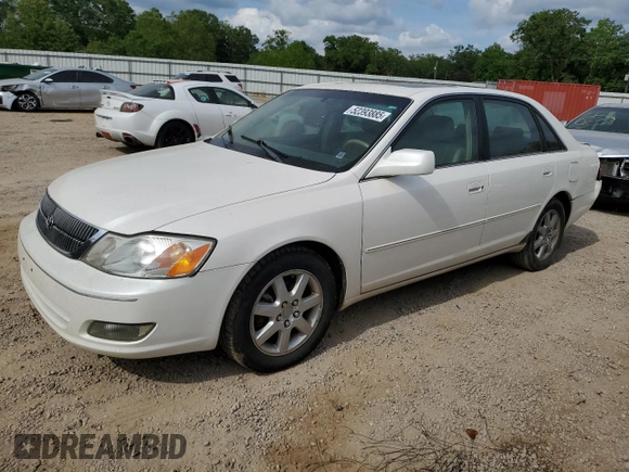 2001 Toyota Avalon XL z VIN 4T1BF28B91U155354, wystawiony jako Copart lot #52393885 z przebiegiem 277 545 mil mil oraz Szkody całkowita. Historia ofert i sprzedaży dostępna na DreamBid. Obrazek 1.