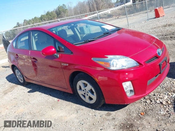 2011 Toyota Prius I with VIN JTDKN3DU6B5342874, listed as a IAAI auction lot 41431006 with 135,474 mi miles. Bid and sale history available at carsss.com. Image 1.