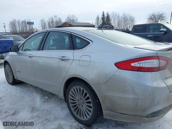 2014 Ford Fusion Titanium Hybrid with VIN 3FA6P0RU1ER291455, listed as a IAAI auction lot 41821152 with 108,408 mi miles. Bid and sale history available at carsss.com. Image 14.