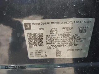 2019 Chevrolet Equinox LS z VIN 3GNAXHEV8KL190100, wystawiony jako IAAI lot #41725409 z przebiegiem 36 175 mil mil oraz . Historia ofert i sprzedaży dostępna na DreamBid. Obrazek 9.