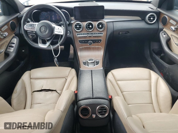 2020 Mercedes-Benz C 300 with VIN 55SWF8DB3LU325846, listed as a Copart auction lot 55244985 with 66,338 mi miles and Clean title. Bid and sale history available at DreamBid. Image 8.