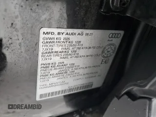 2022 Audi Q3 S line Premium Plus with VIN WA1EECF34N1018555, listed as a Copart auction lot 42917565 with 130,380 mi miles and Salvage title. Bid and sale history available at DreamBid. Image 13.