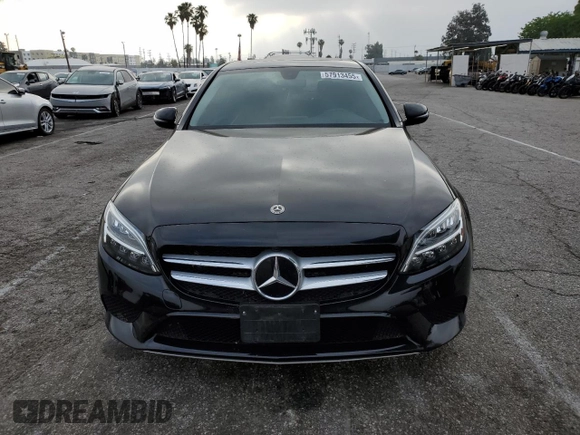 2021 Mercedes-Benz C 300 with VIN W1KWF8DB4MR610817, listed as a Copart auction lot 57913455 with 40,810 mi miles and Salvage title. Bid and sale history available at DreamBid. Image 5.