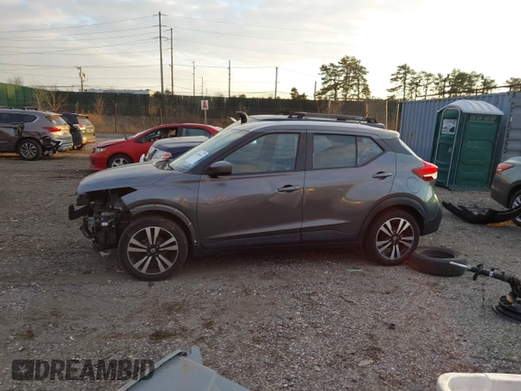 2019 Nissan Kicks SV with VIN 3N1CP5CU9KL532716, listed as a IAAI auction lot 41296143 with 76,900 mi miles and . Bid and sale history available at carsss.com. Image 14.