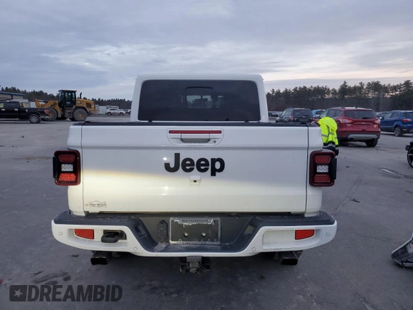 2022 Jeep Gladiator Overland with VIN 1C6HJTFG0NL139242, listed as a Copart auction lot 85191674 with 21,230 mi miles and Salvage title. Bid and sale history available at DreamBid. Image 6.