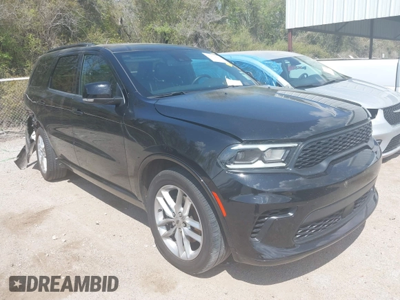 2024 Dodge Durango GT Plus with VIN 1C4RDHDG2RC118080, listed as a IAAI auction lot 41870502 with 30,798 mi miles and . Bid and sale history available at DreamBid. Image 1.