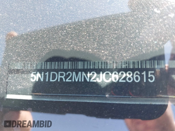 2018 Nissan Pathfinder SL with VIN 5N1DR2MN2JC628615, listed as a IAAI auction lot 41881932 with 122,404 mi miles. Bid and sale history available at carsss.com. Image 17.