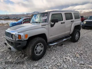 2008 Hummer H3 with VIN 5GTEN33E388203521, listed as a Copart auction lot 80978184 with 158,809 mi miles and Salvage Title. Bid and sale history available at DreamBid. Image 1.