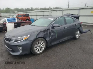 2018 Kia Optima LX with VIN 5XXGT4L30JG189588, listed as a Copart auction lot 55670695 with 107,039 mi miles and Salvage Title. Bid and sale history available at DreamBid. Image 1.