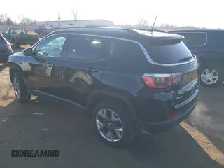 2018 Jeep Compass Limited with VIN 3C4NJDCB4JT501582, listed as a IAAI auction lot 40843136 with 62,986 mi miles. Bid and sale history available at carsss.com. Image 3.