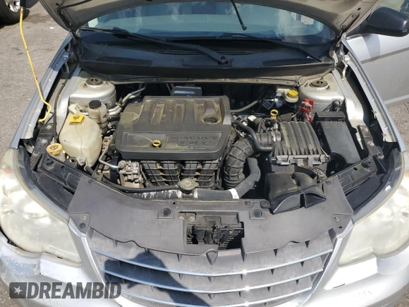 2008 Chrysler Sebring LX with VIN 1C3LC46K18N195789, listed as a Copart auction lot 55385255 with 198,029 mi miles and Salvage title. Bid and sale history available at DreamBid. Image 11.