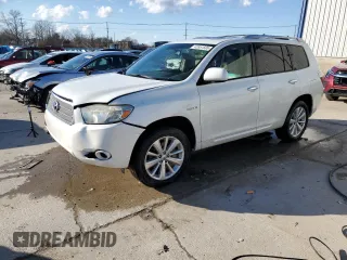 2009 Toyota Highlander Hybrid Limited with VIN JTEEW44A092028215, listed as a Copart auction lot 42351505 with 205,471 mi miles and Non Repairable. Bid and sale history available at carsss.com. Image 1.