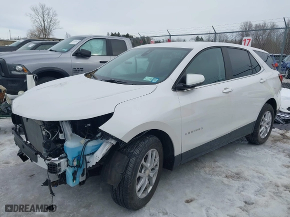 2022 Chevrolet Equinox LT with VIN 3GNAXUEVXNL299977, listed as a IAAI auction lot 41628827 with 6,513 mi miles. Bid and sale history available at carsss.com. Image 21.