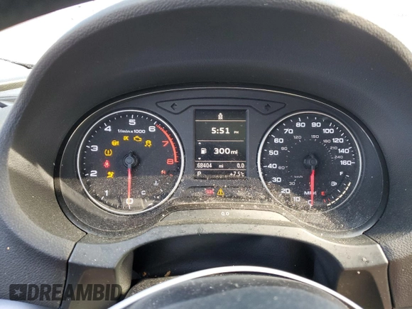 2015 Audi A3 1.8T Premium with VIN WAUACGFF8F1144072, listed as a Copart auction lot 37551663 with 68,404 mi miles. Bid and sale history available at carsss.com. Image 9.