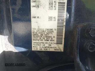 2013 Nissan Maxima S z VIN 1N4AA5AP9DC817424, wystawiony jako IAAI lot #42482208 z przebiegiem 196 227 mil mil oraz . Historia ofert i sprzedaży dostępna na DreamBid. Obrazek 9.