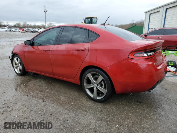 2013 Dodge Dart GT with VIN 1C3CDFCB5DD341222, listed as a Copart auction lot 41402785 with 186,903 mi miles and Salvage title. Bid and sale history available at DreamBid. Image 2.
