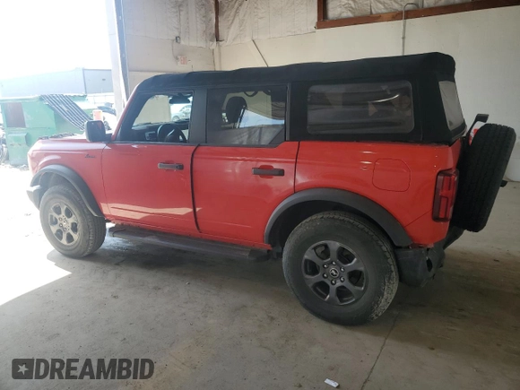 2021 Ford Bronco z VIN 1FMDE5BH5MLB06205, wystawiony jako Copart lot #56503275 z przebiegiem 45 287 mil mil oraz Szkoda całkowita • Salvage title. Historia ofert i sprzedaży dostępna na DreamBid. Obrazek 2.