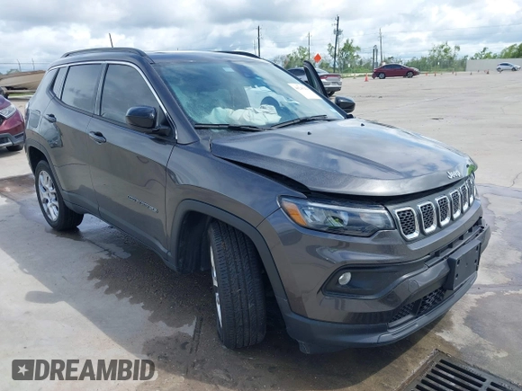 2023 Jeep Compass Latitude Lux с VIN 3C4NJDFN4PT513651, выставлен на аукционе IAAI как лот 40245254 с пробегом 3 545 миль миль и . История ставок и продаж доступна на DreamBid. Изображение 1.