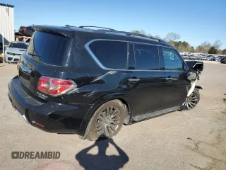 2019 Nissan Armada Platinum with VIN JN8AY2NF1K9351184, listed as a Copart auction lot 49127185 with 120,076 mi miles and Salvage Title. Bid and sale history available at carsss.com. Image 3.