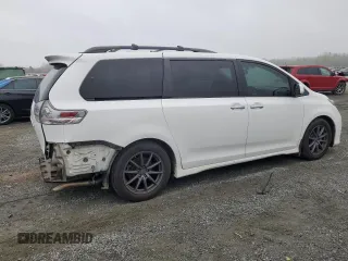 2015 Toyota Sienna SE with VIN 5TDXK3DCXFS670630, listed as a Copart auction lot 51305415 with 142,892 mi miles and Salvage Title. Bid and sale history available at carsss.com. Image 3.
